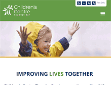 Tablet Screenshot of childrenscentre.ca